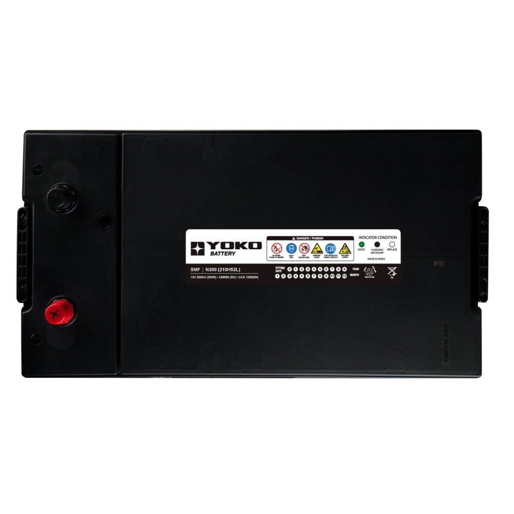 BATERIAS YOKO 200AMP 1200 CCA SMF N200 (SMF210H52)