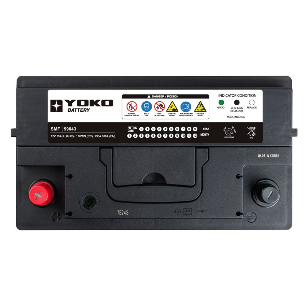 BATERIAS YOKO 95AMP 800 CCA SMF 59043