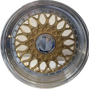 LLANTAS 15X7 4X100/114 ET30 PACIFIC BBSRS57 GOLD