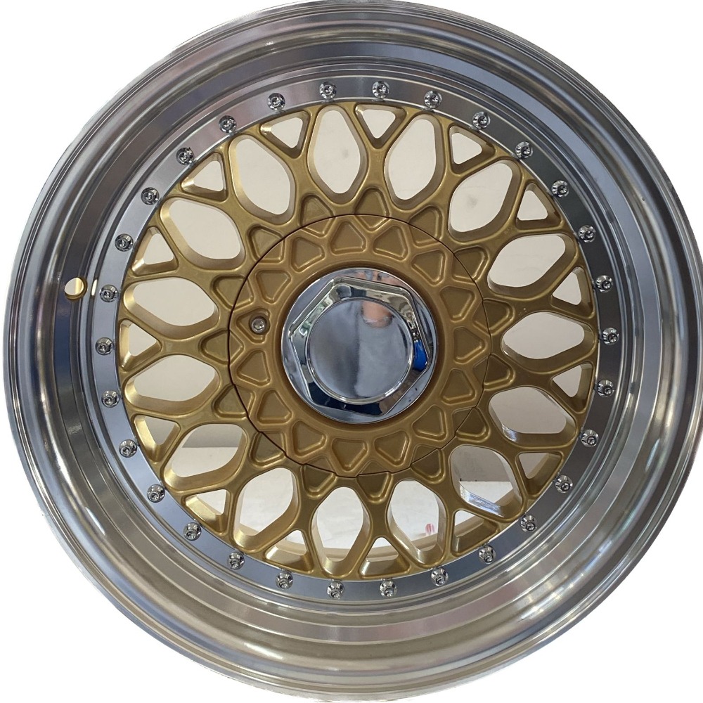 LLANTAS 15X7 4X100/114 ET30 PACIFIC BBSRS57 GOLD